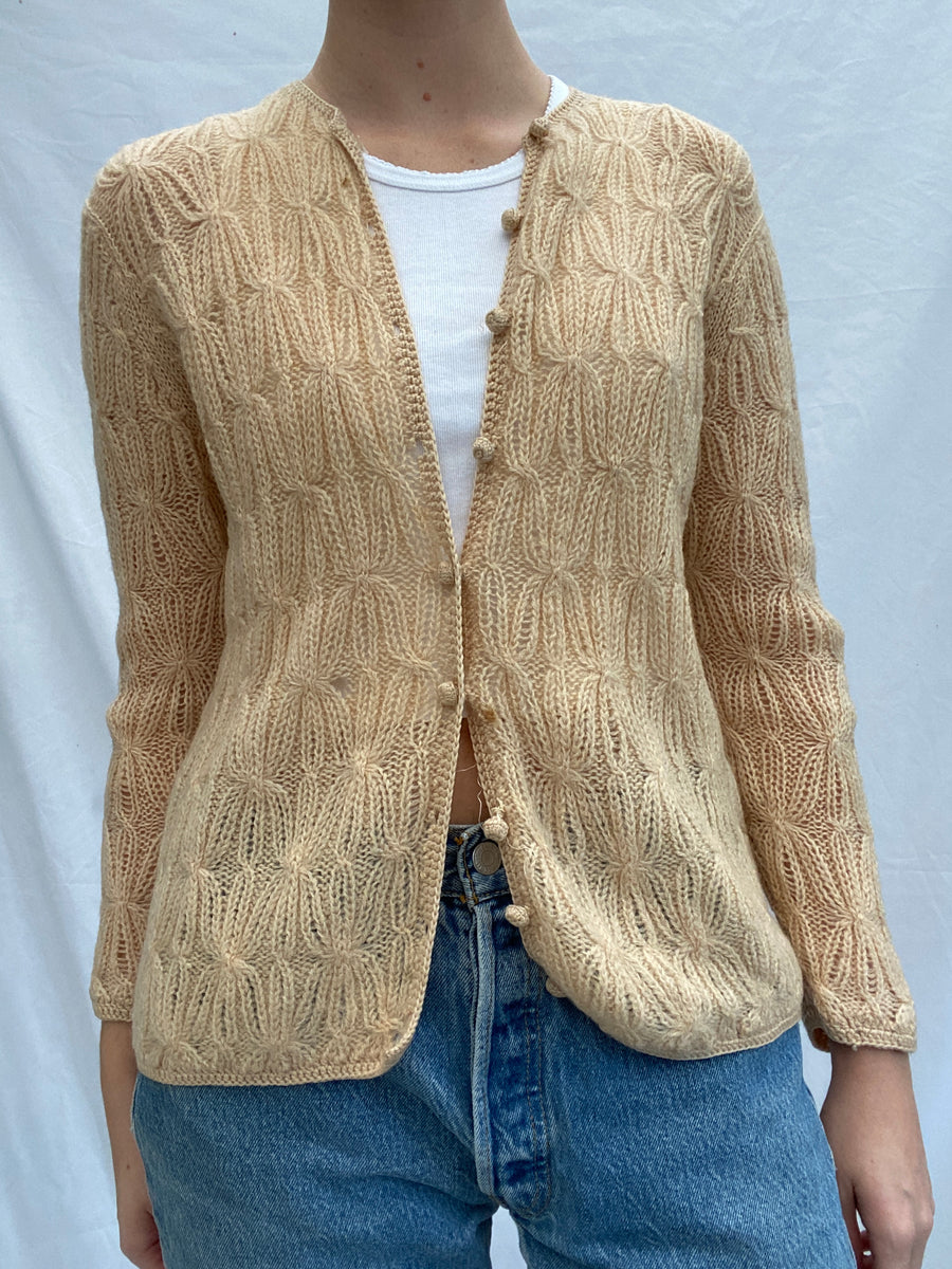 Light Brown Knit Cardigan – Eveliina Vintage