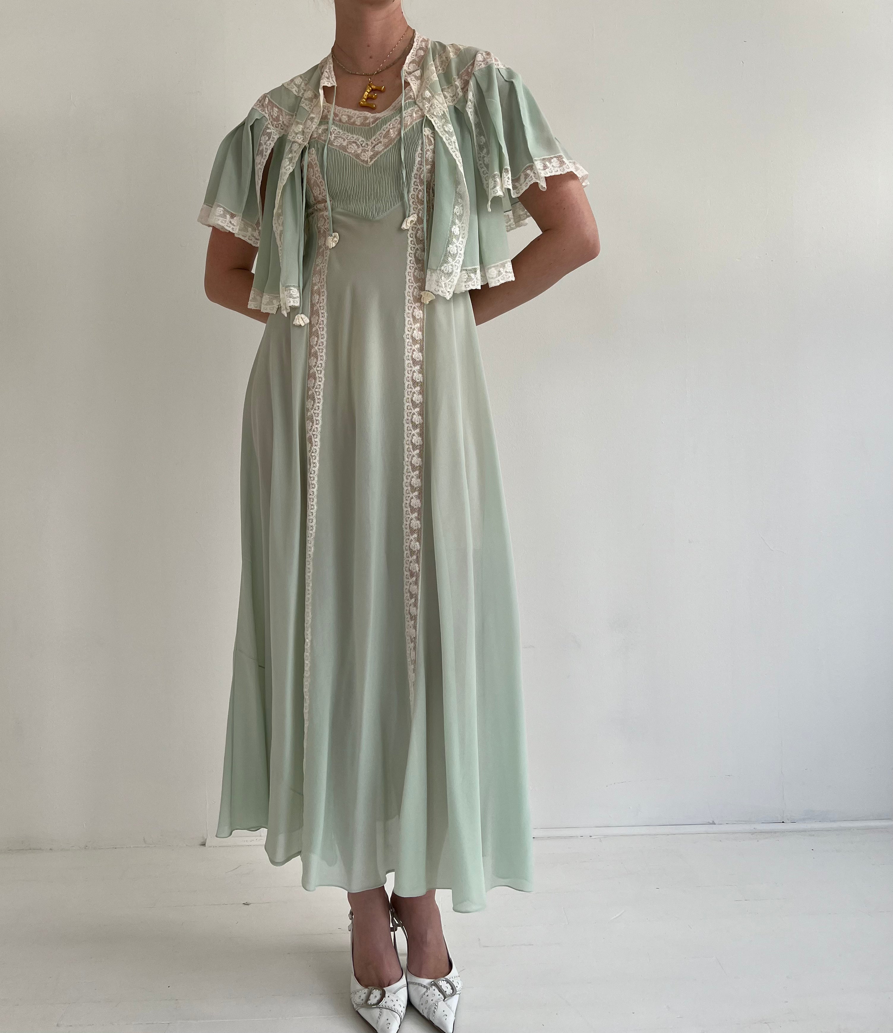 green dress white jacket white lace dress with green army jacket