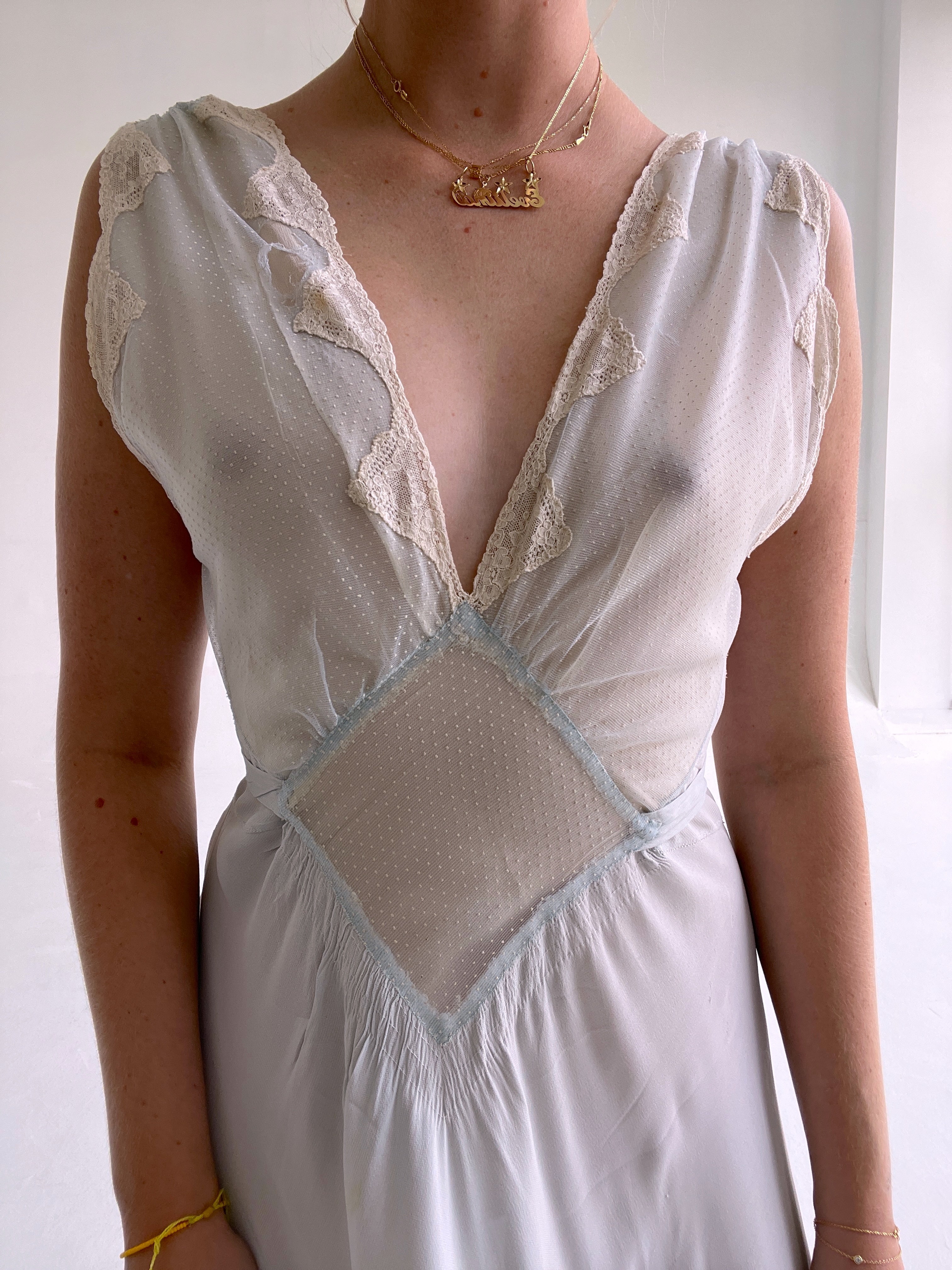 cream and blue lace dress Seraphim Floral Lace Maxi Dress Blue Cream