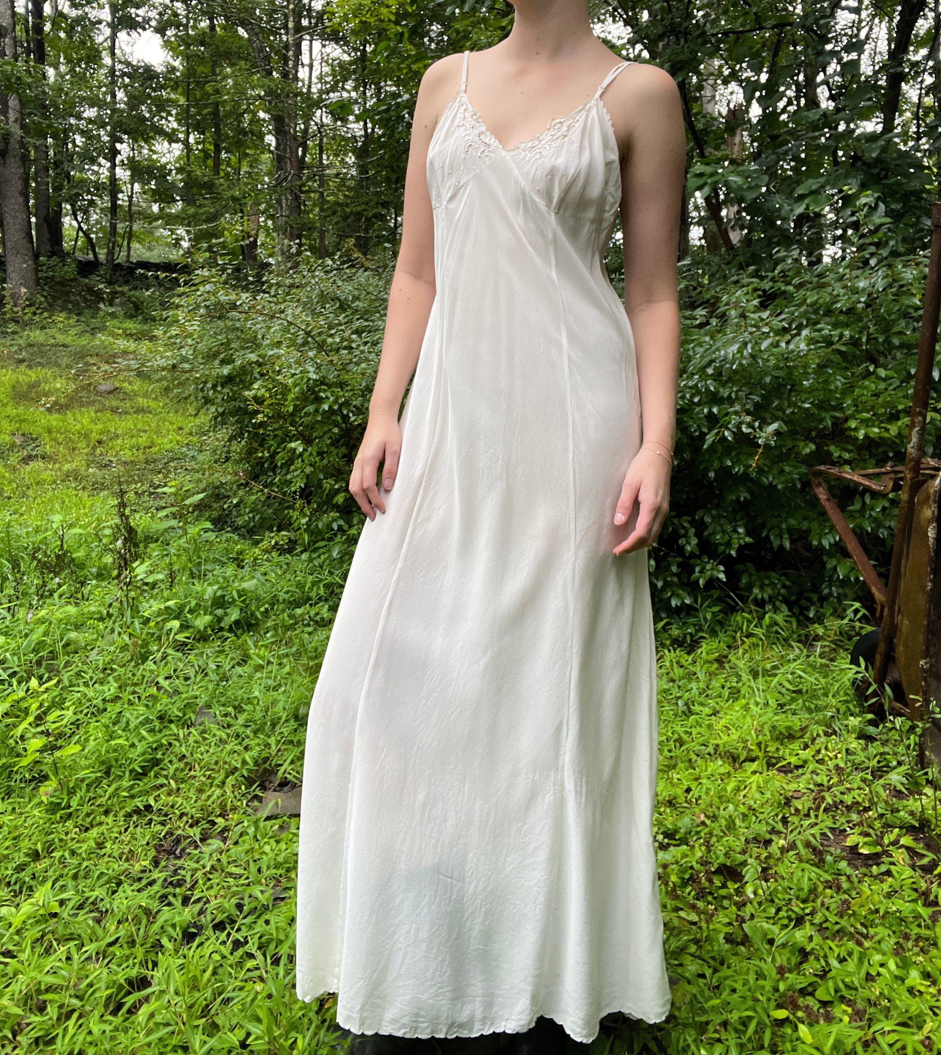 white silk spaghetti strap dress SilkSilky 100% Mulberry Silk Spaghetti Strap Cowl Neck Short Dress, White / XS