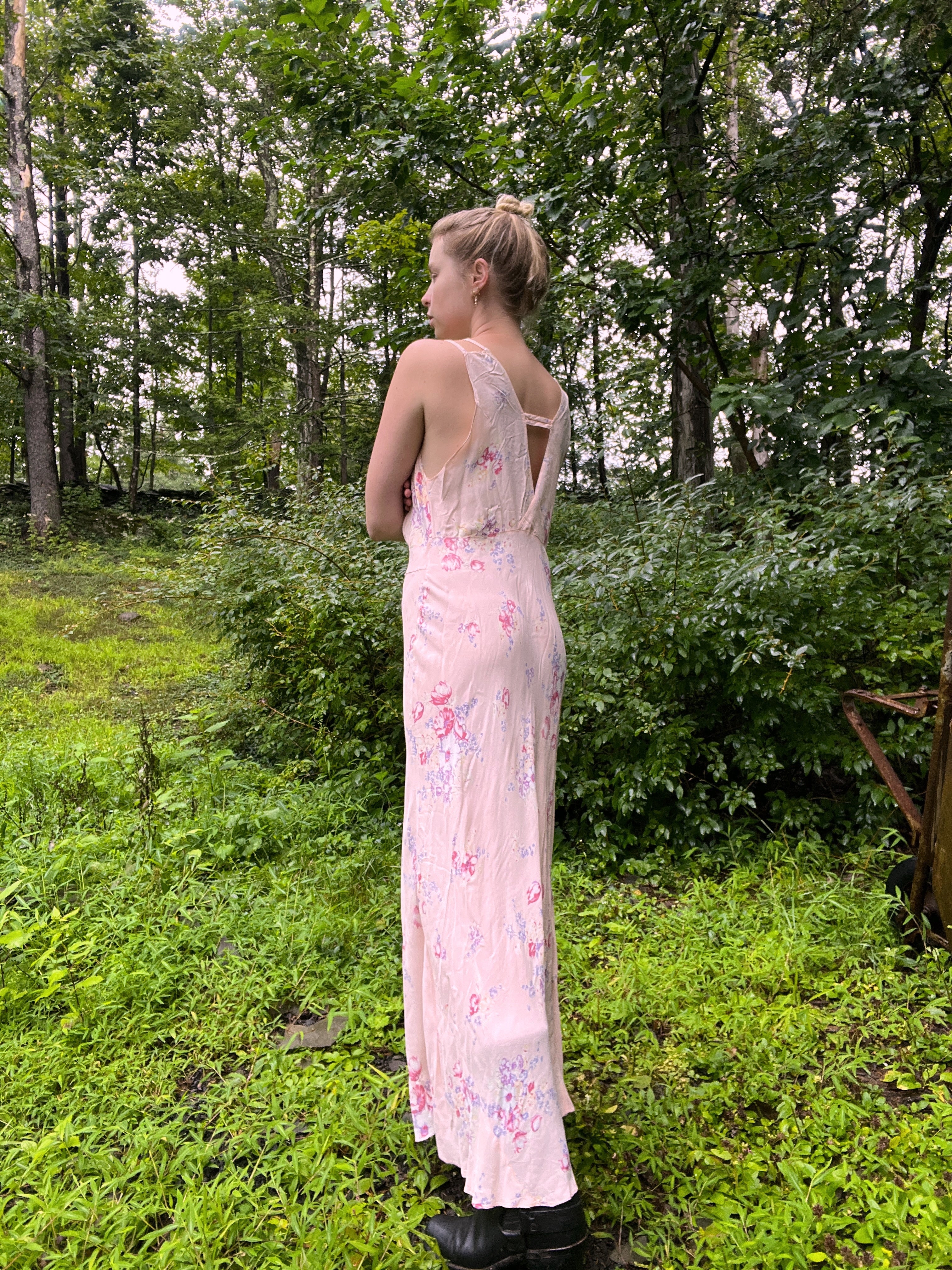 1930's Multicolor Floral Slip Dress – Eveliina Vintage