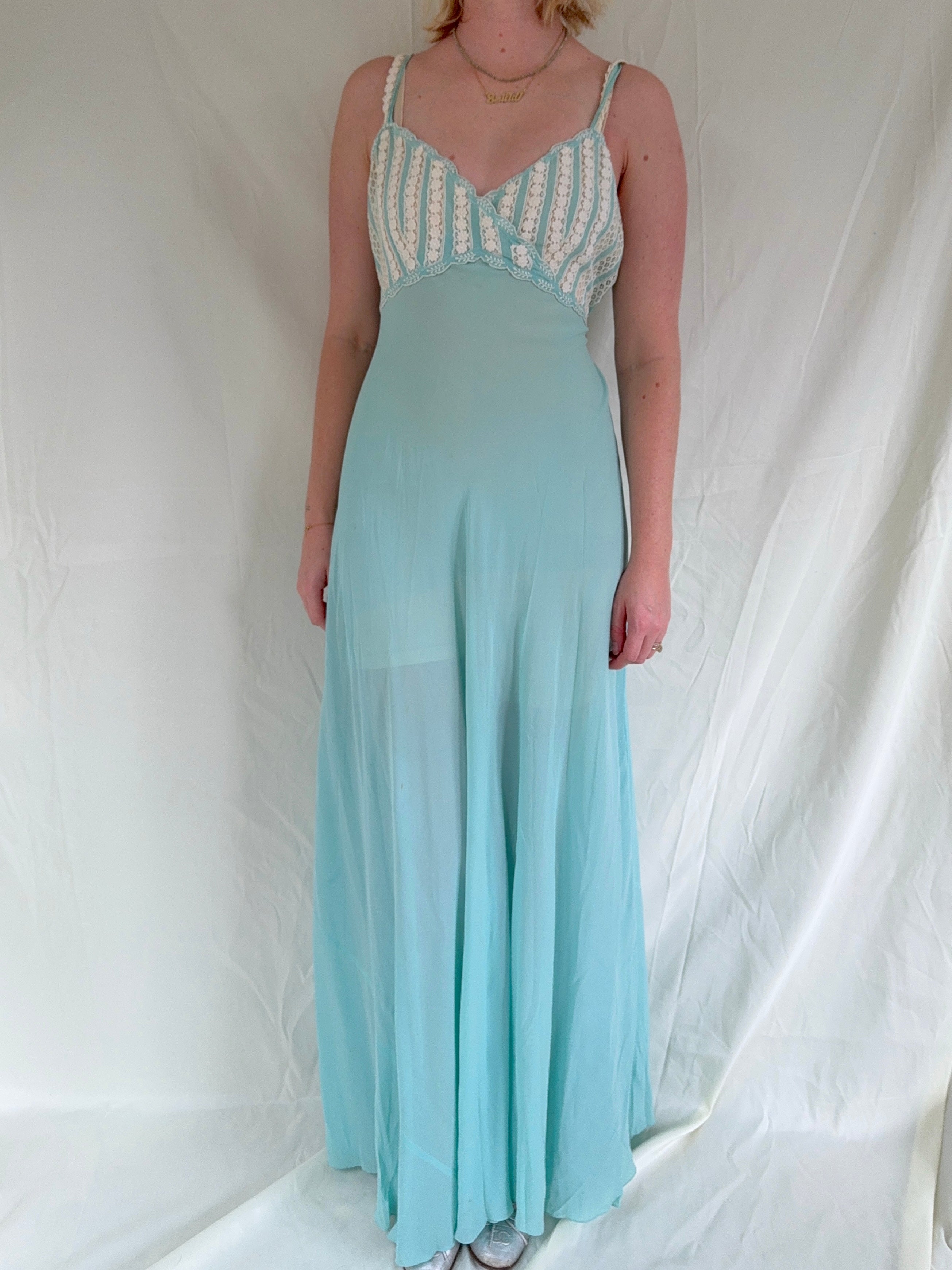 turquoise silk slip dress Teal Maxi Slip Dress