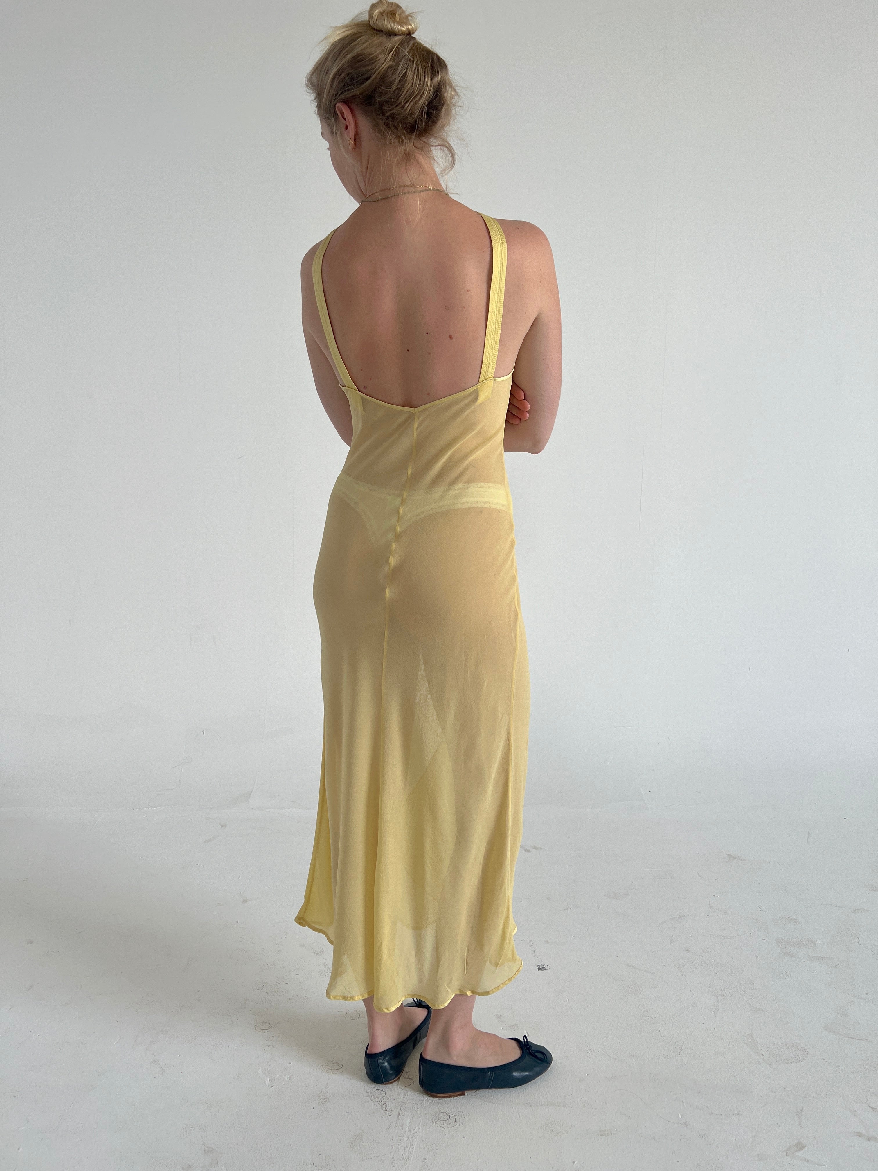 versace dress vintage Vintage Versace Yellow Silk Dress – Eveliina Vintage