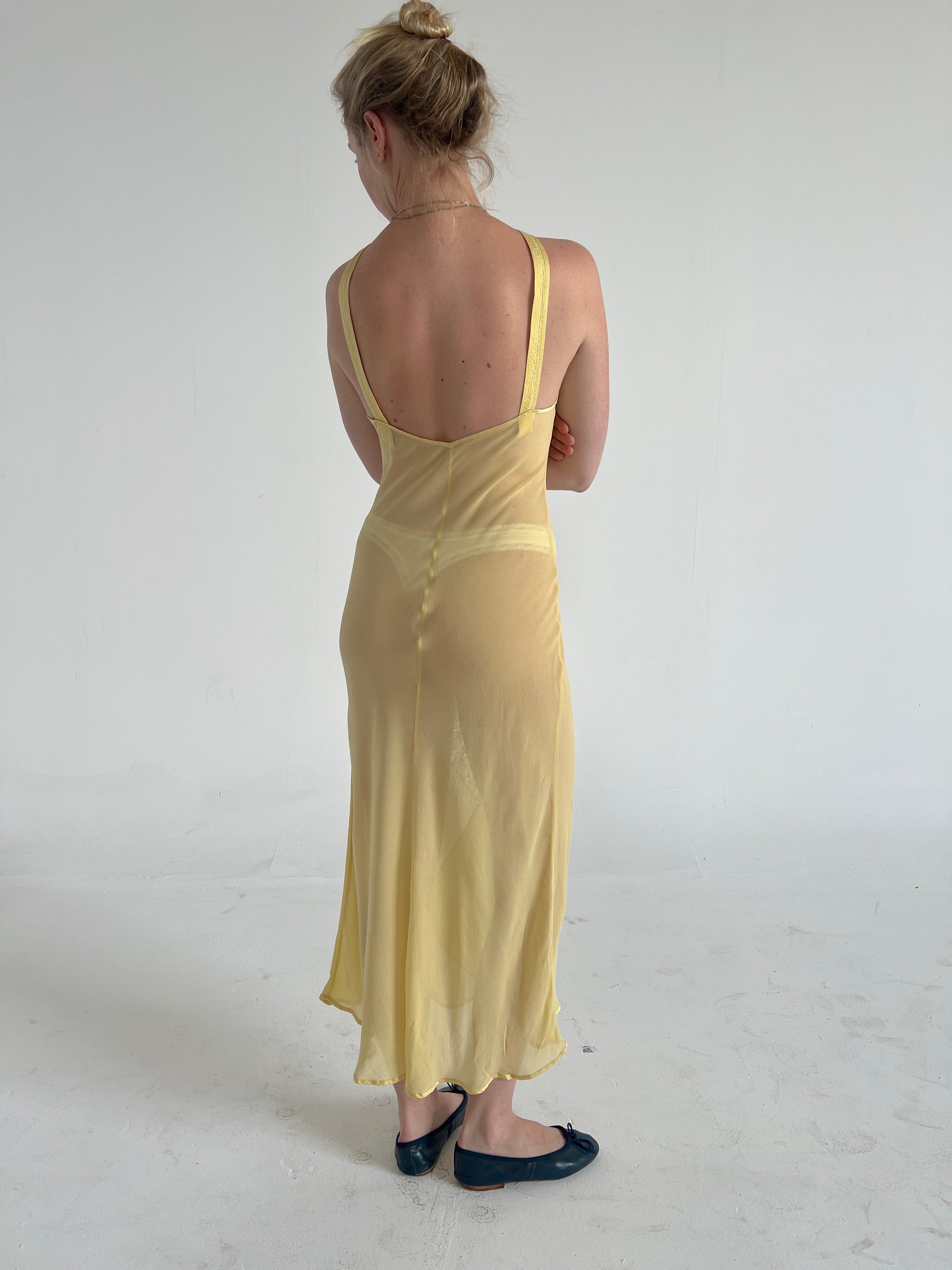 Vintage Versace Yellow Silk Dress – Eveliina Vintage