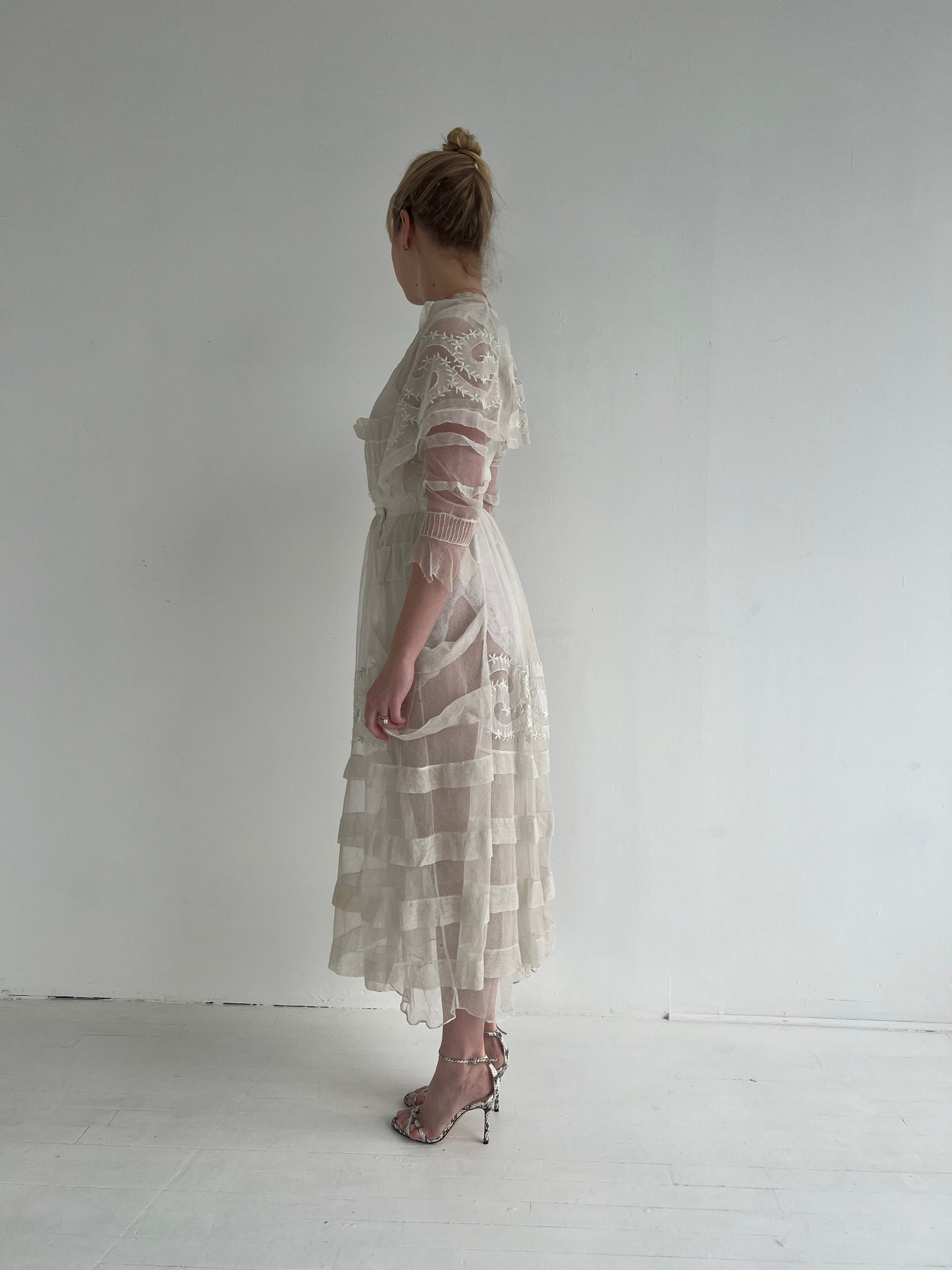 net embroidered dress Threads and Motifs | Formal Dresses 25 main image 0
