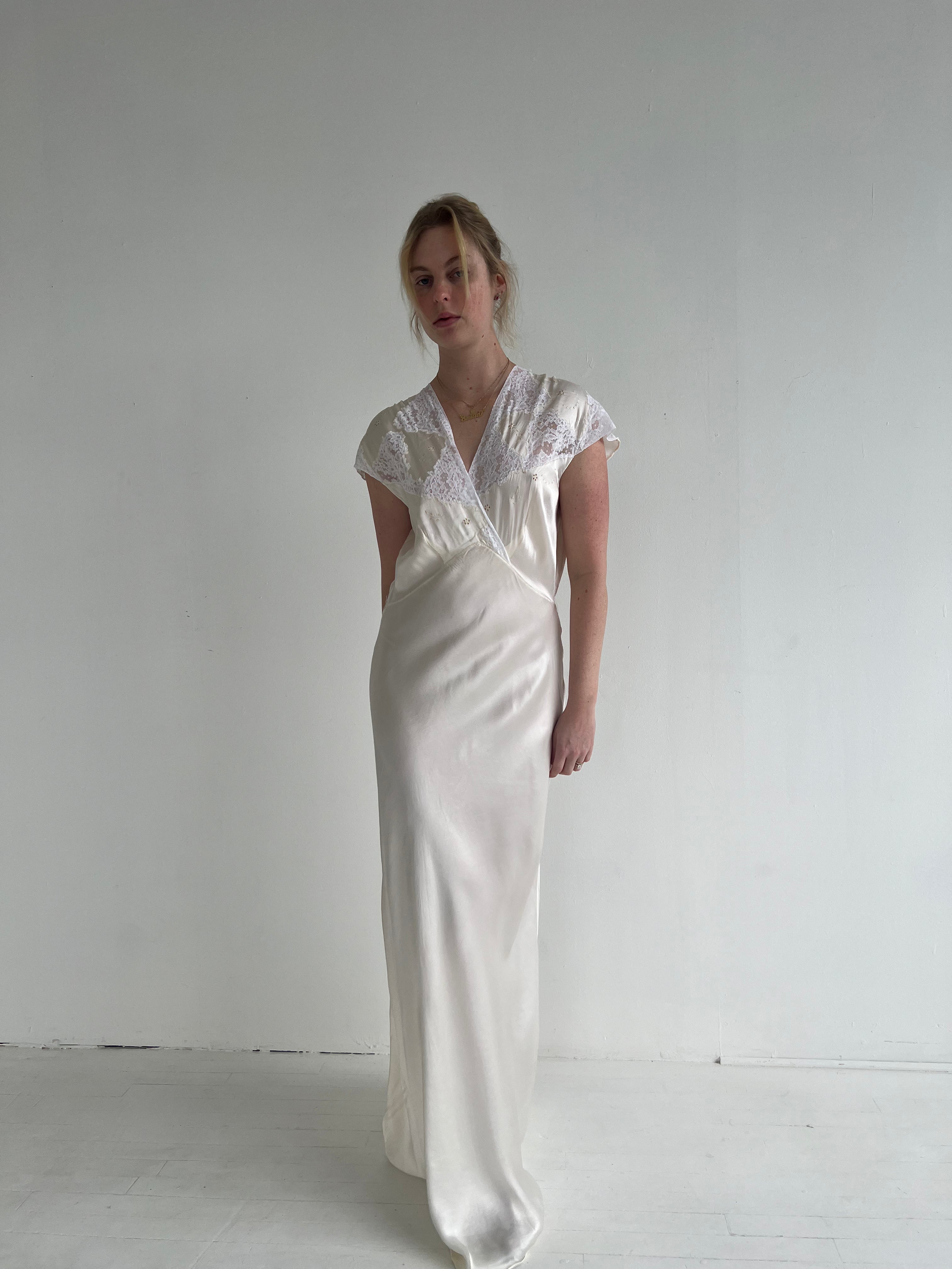 1930s formal dress Crocheted Lace Evening Gown - Vintage 1930s Dress Pattern
