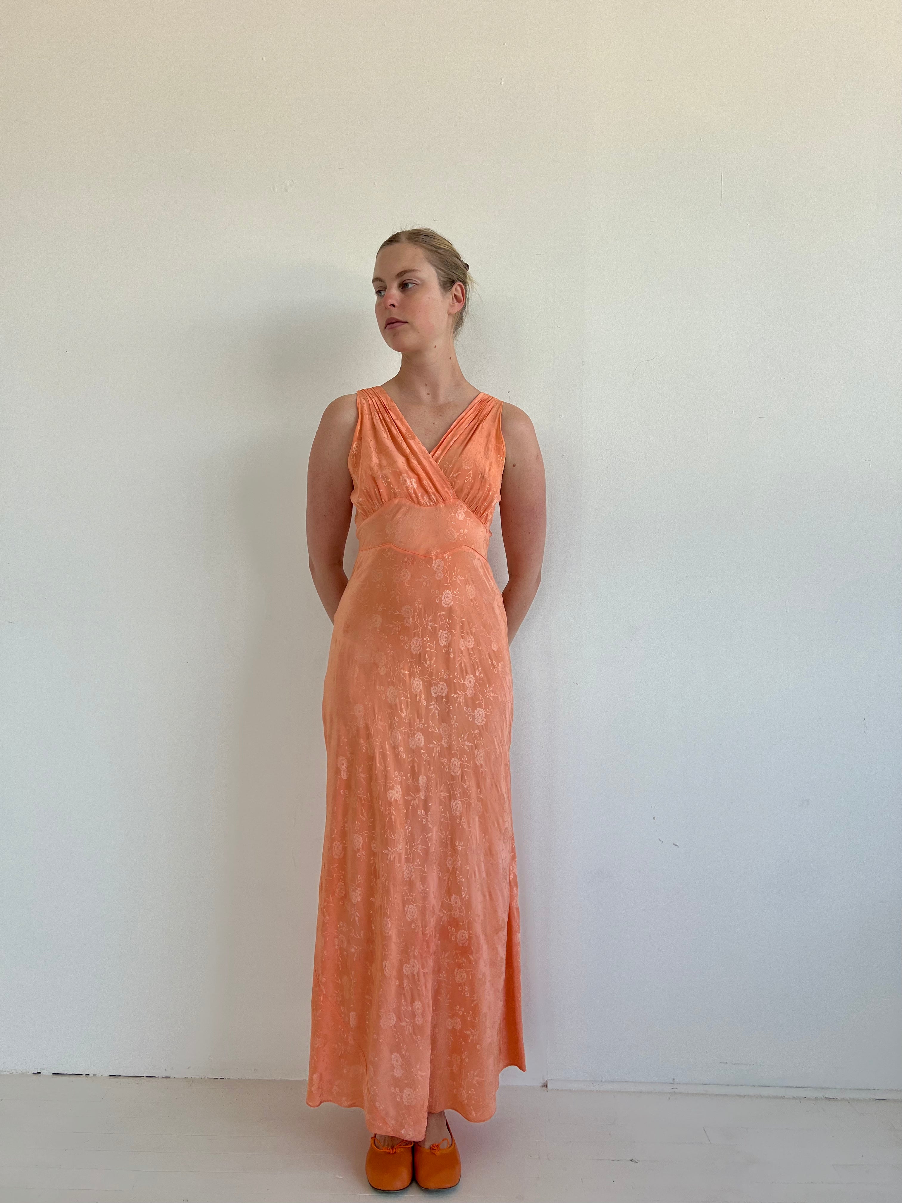 orange jacquard dress Brailey Mini Dress