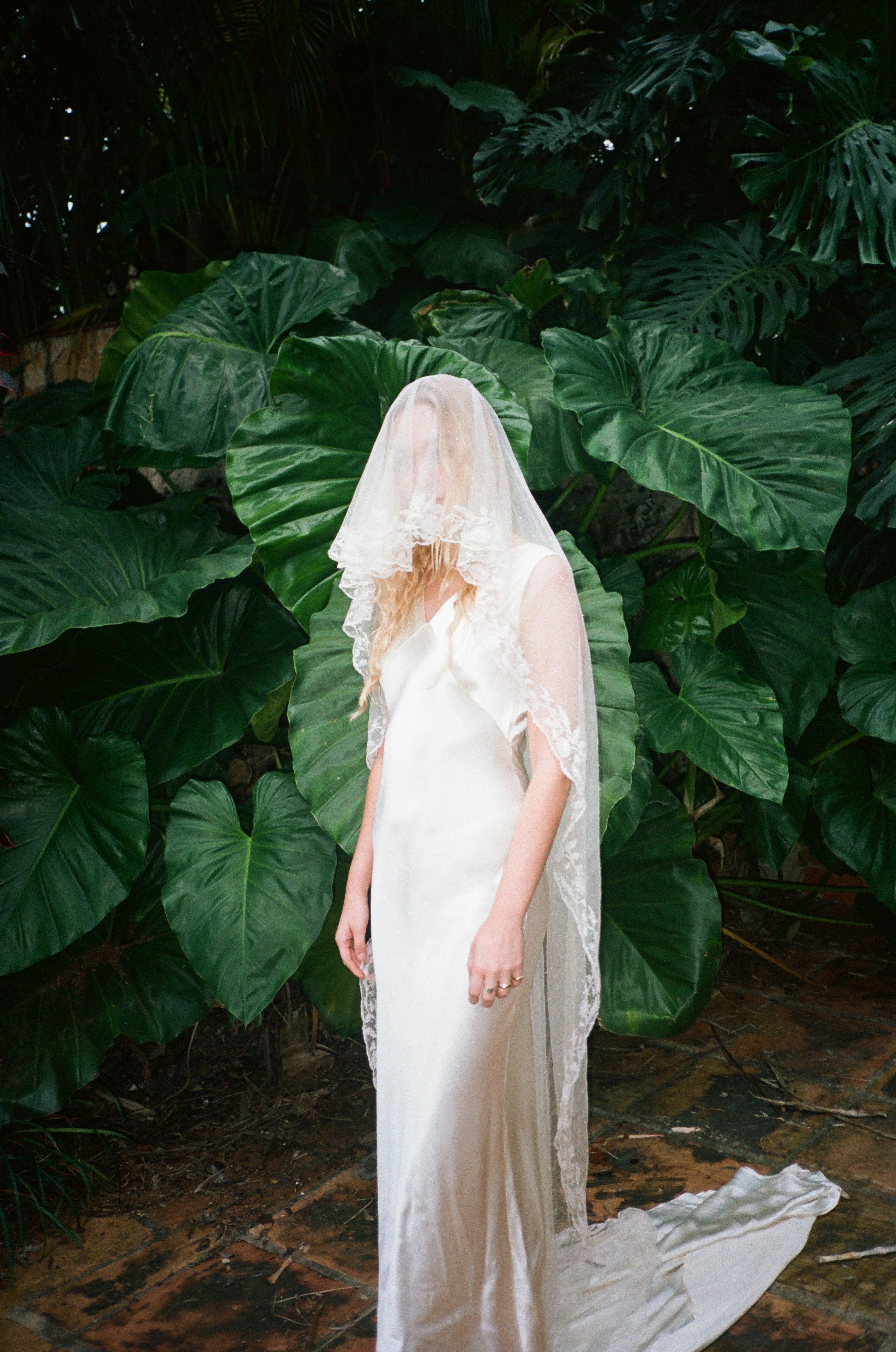 1930's Cream Silk Wedding Gown with Train Eveliina Vintage 1930's Cream Silk Wedding Gown with Train Eveliina Vintage