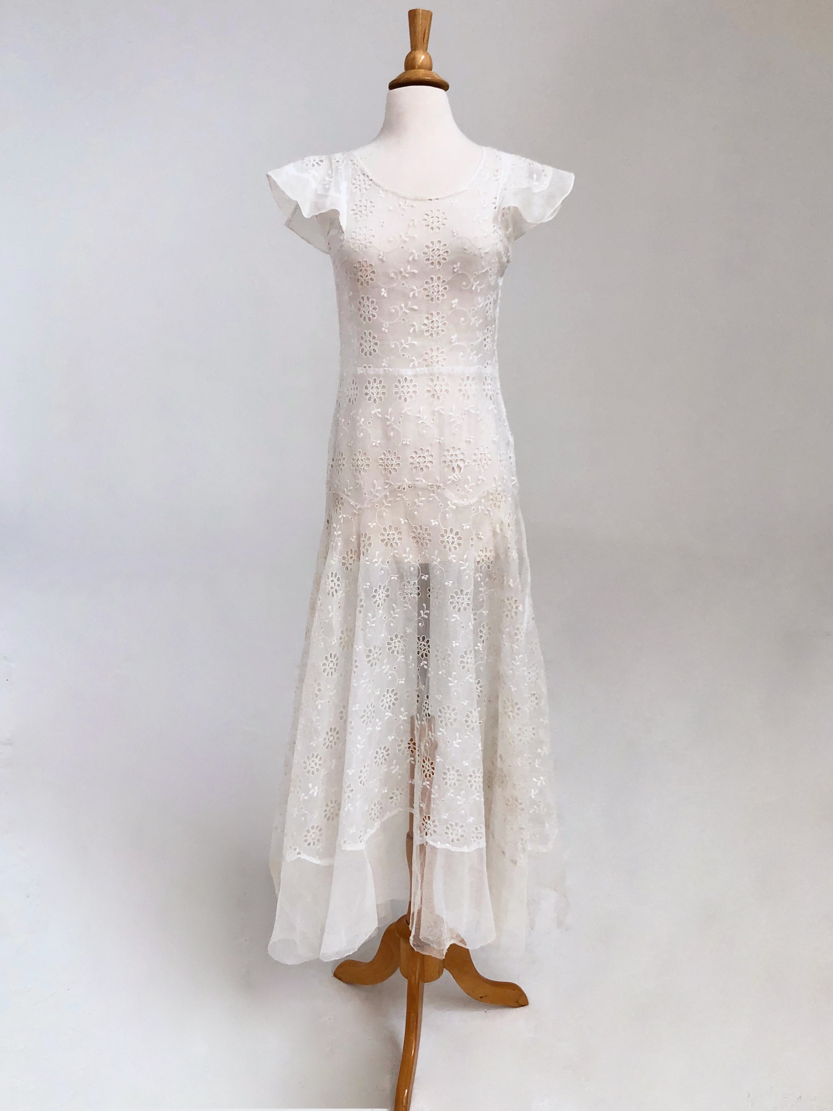 1930s organza dress 1930s Bubblegum Pink Ruffled Organza Dress Adored Closet