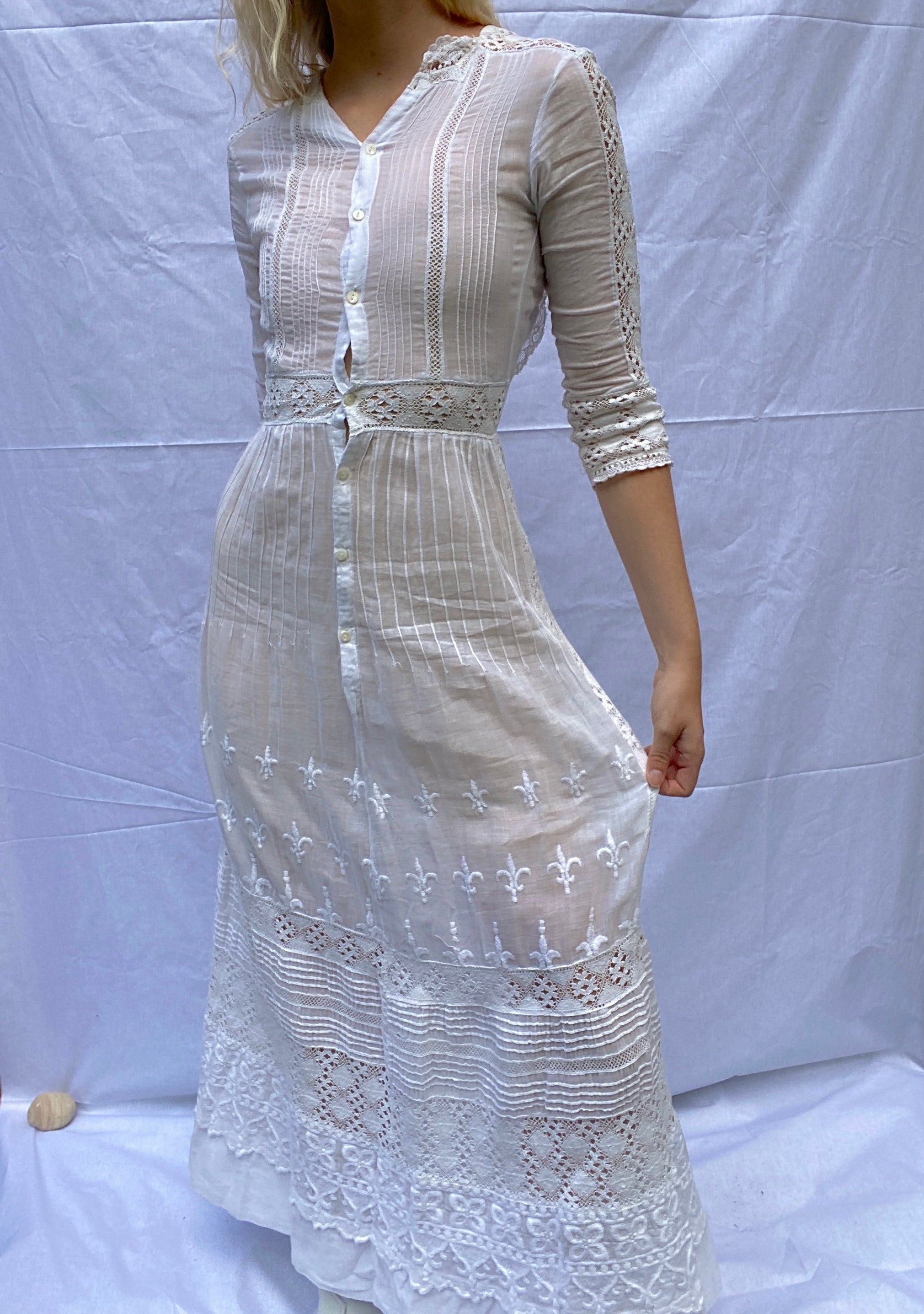 White Victorian Tea Dress