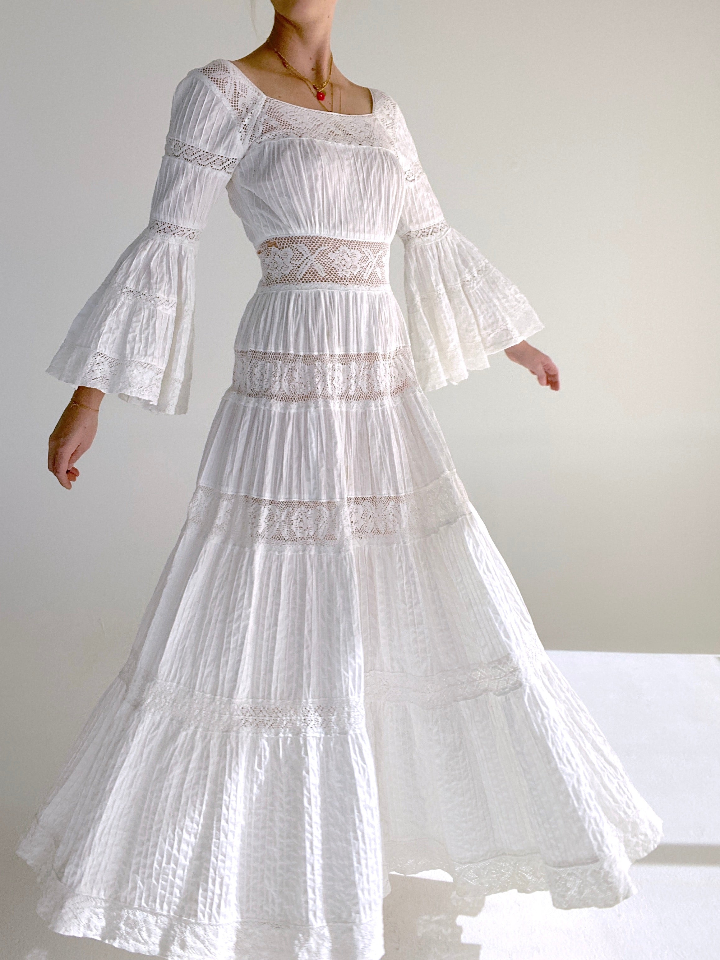 1970's Mexican Wedding Dress