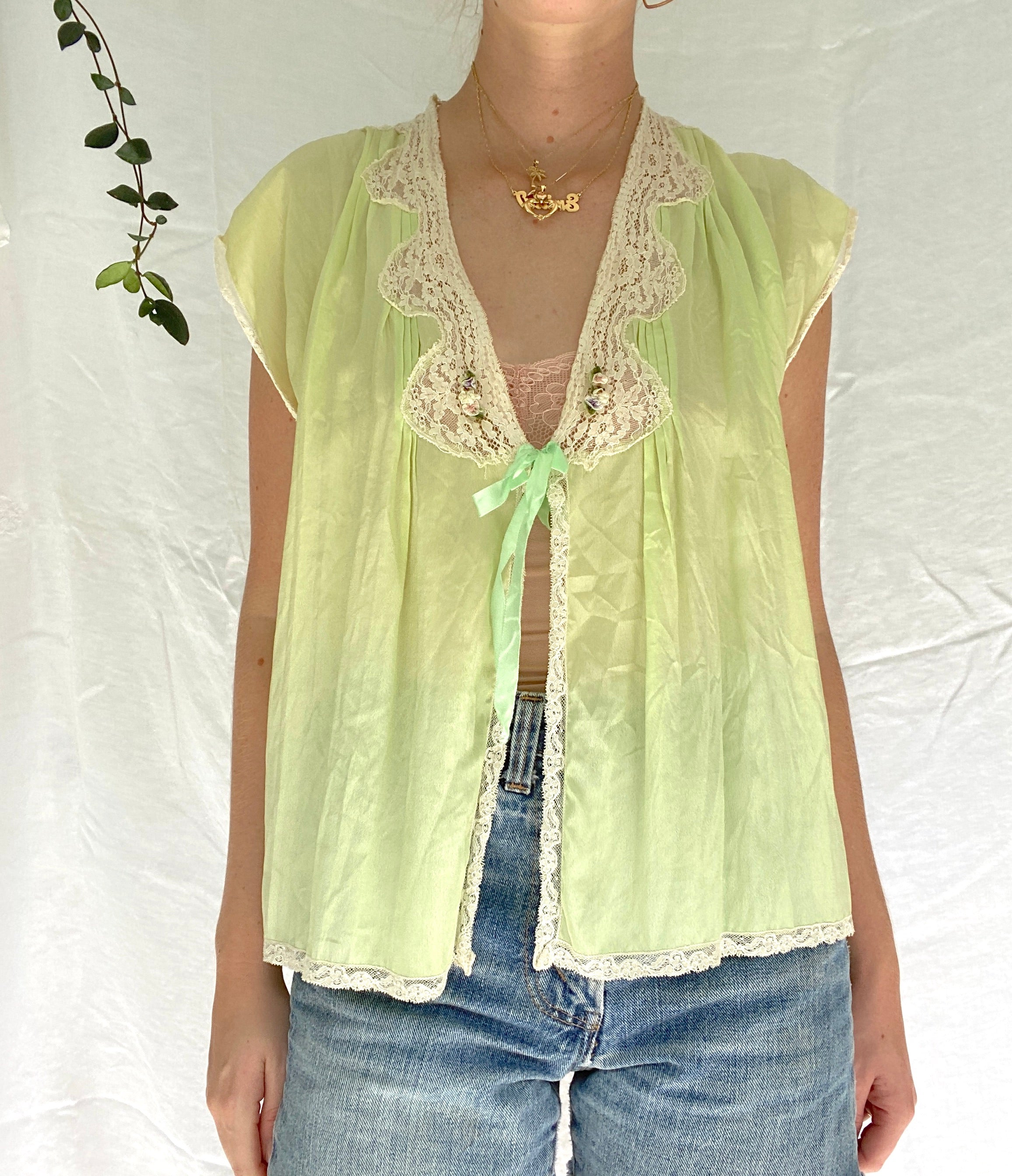 1920's Lime Green Top