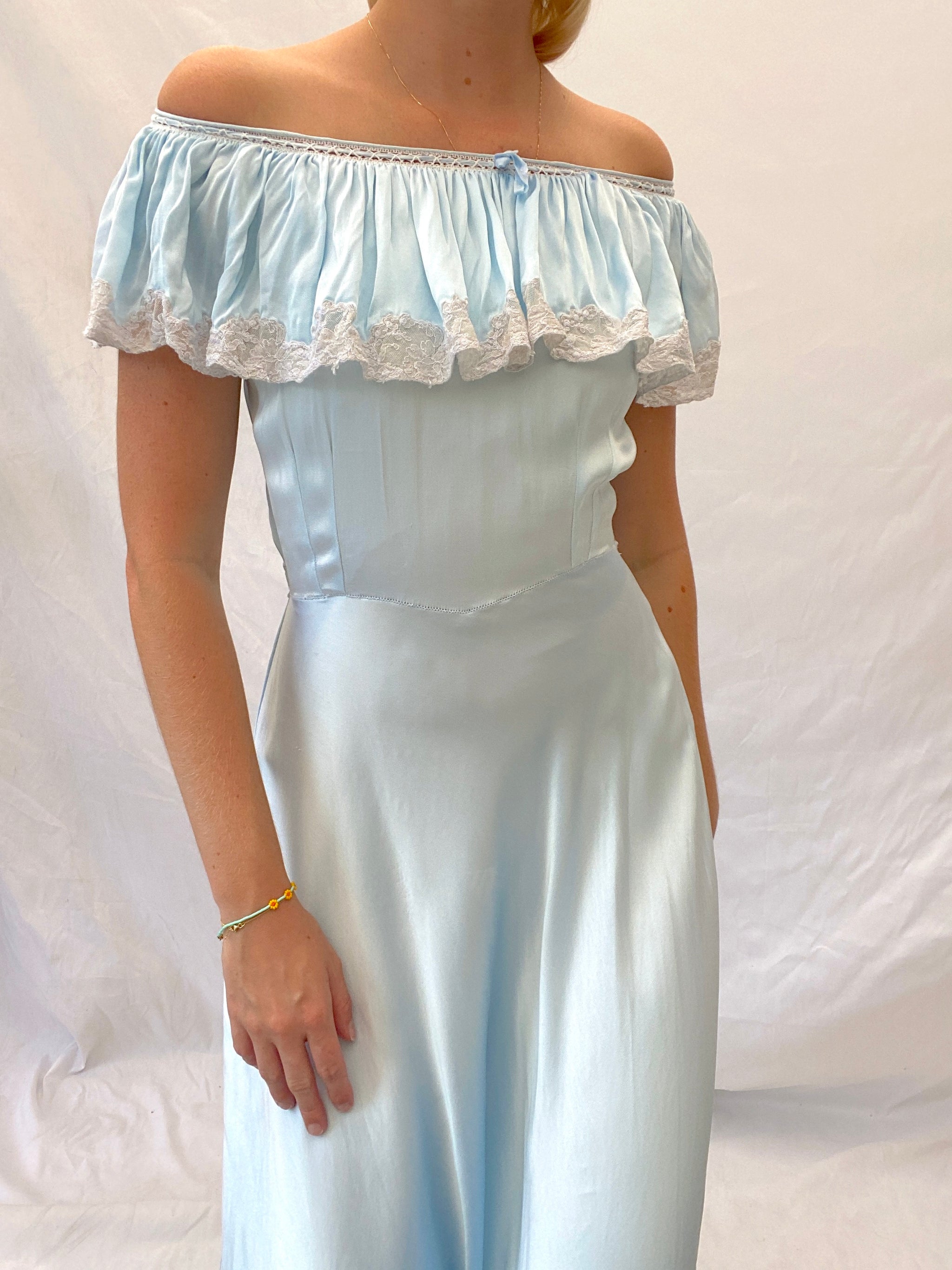 asos blue dress with flowers Elegant Light Blue Off-Shoulder Sequin Evening Dress main image 1