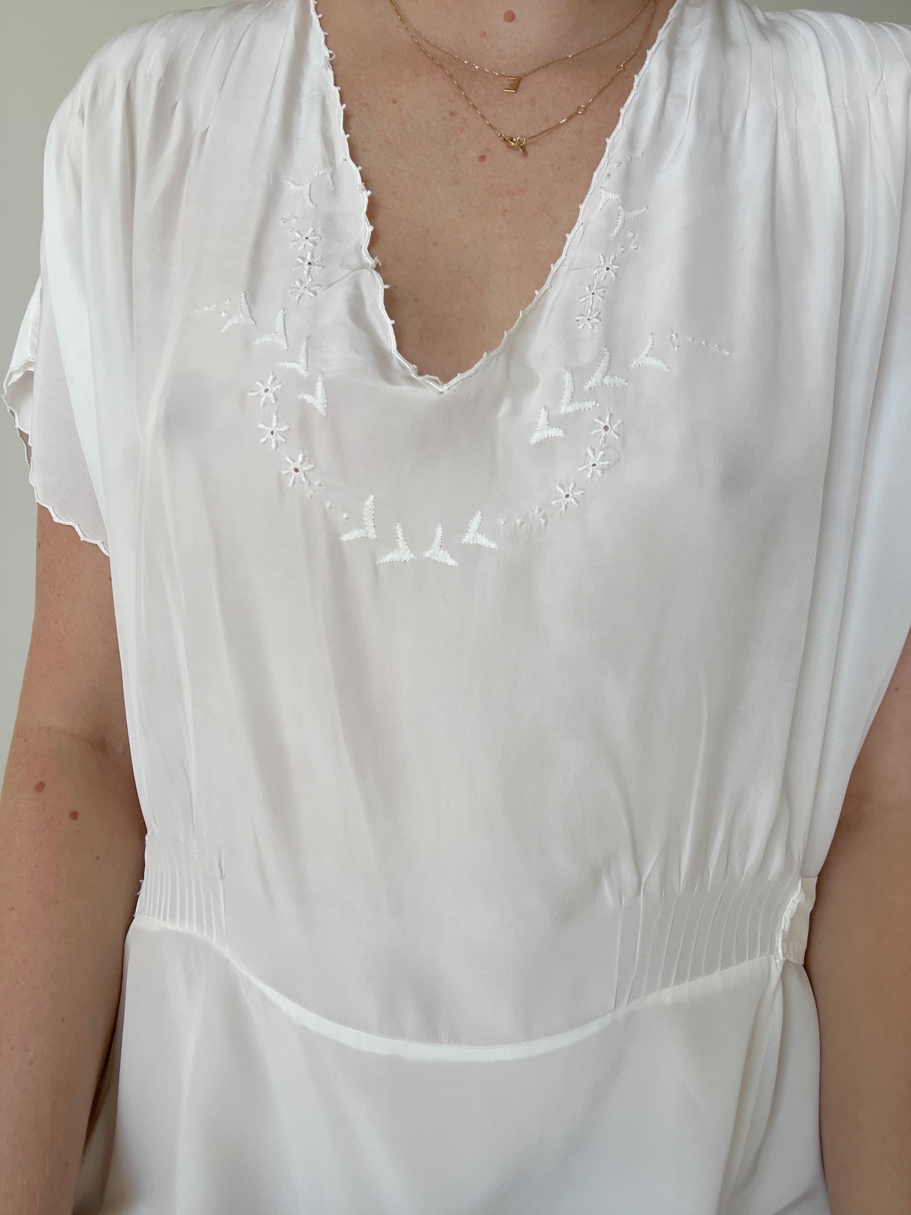 1930's Bridal White Dress – Eveliina Vintage