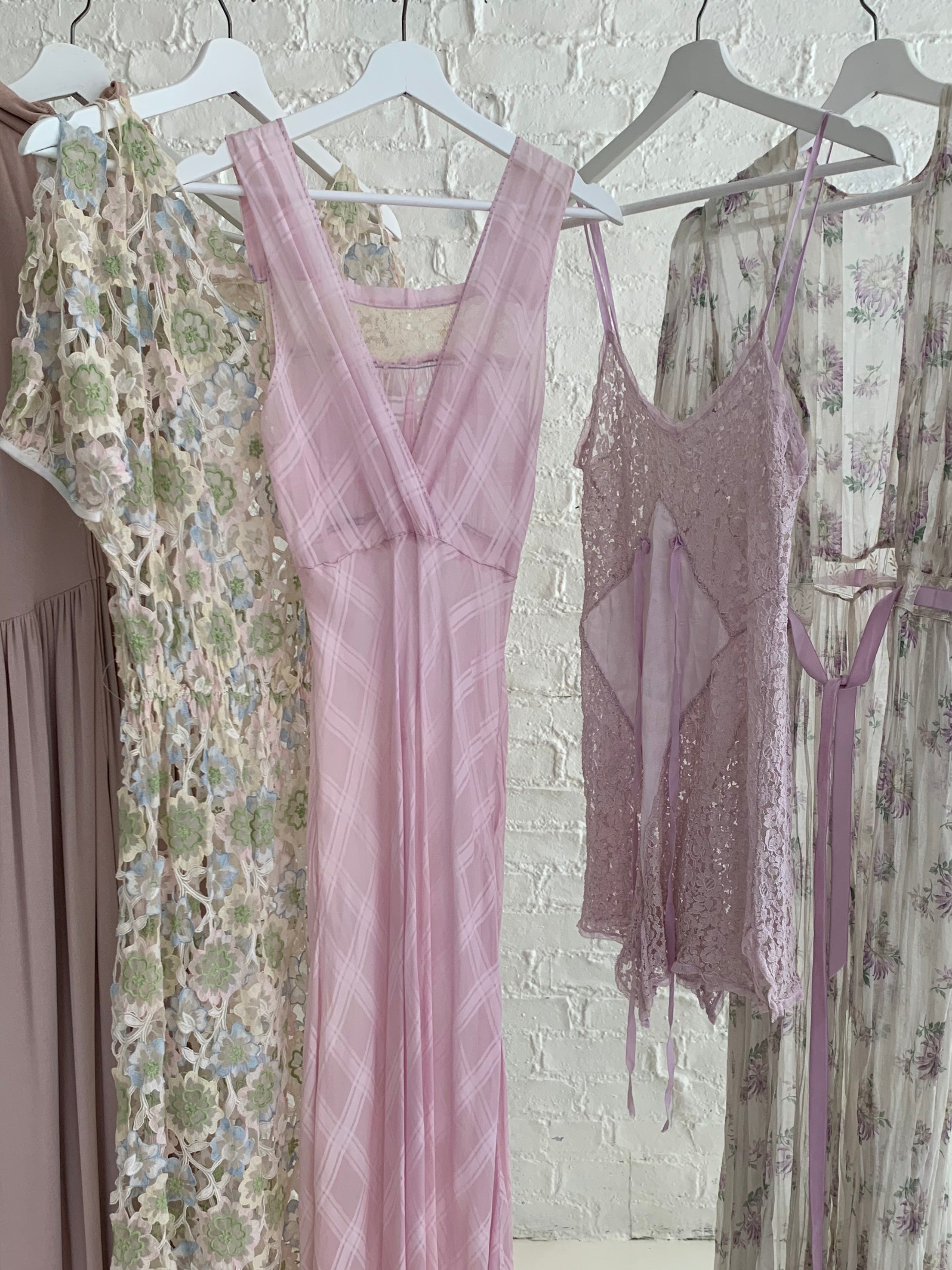 Lavender Lace and Silk Playsuit