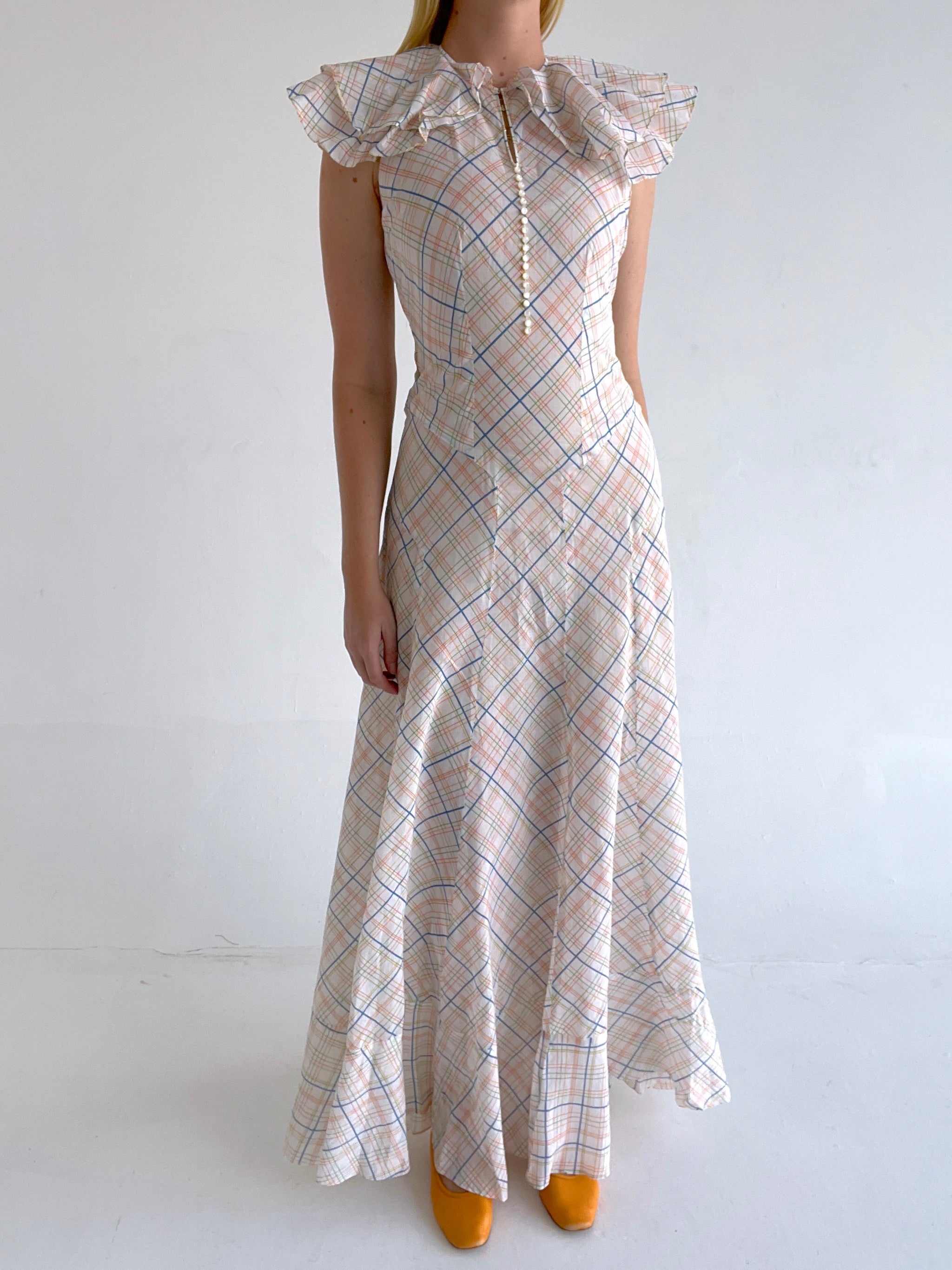 1930's Plaid Halter Dress – Eveliina Vintage