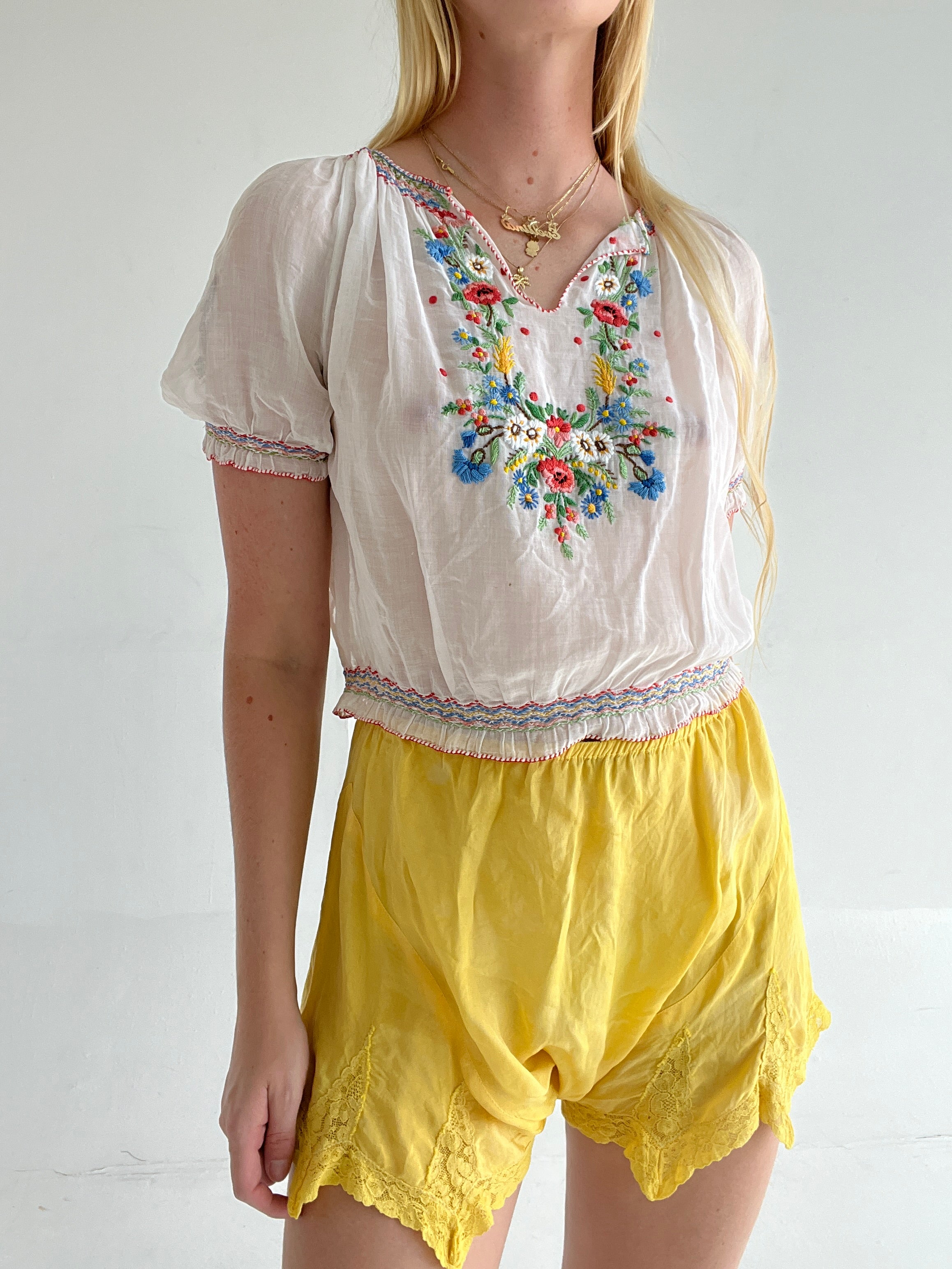 Embroidered Hungarian Blouse