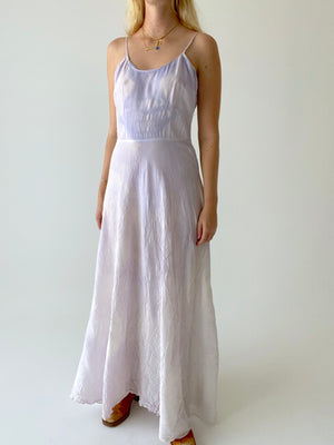 Hand Dyed Saie Lilac Ombre Spaghetti Strap Slip