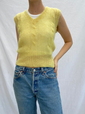 Canary Yellow Sweater Vest