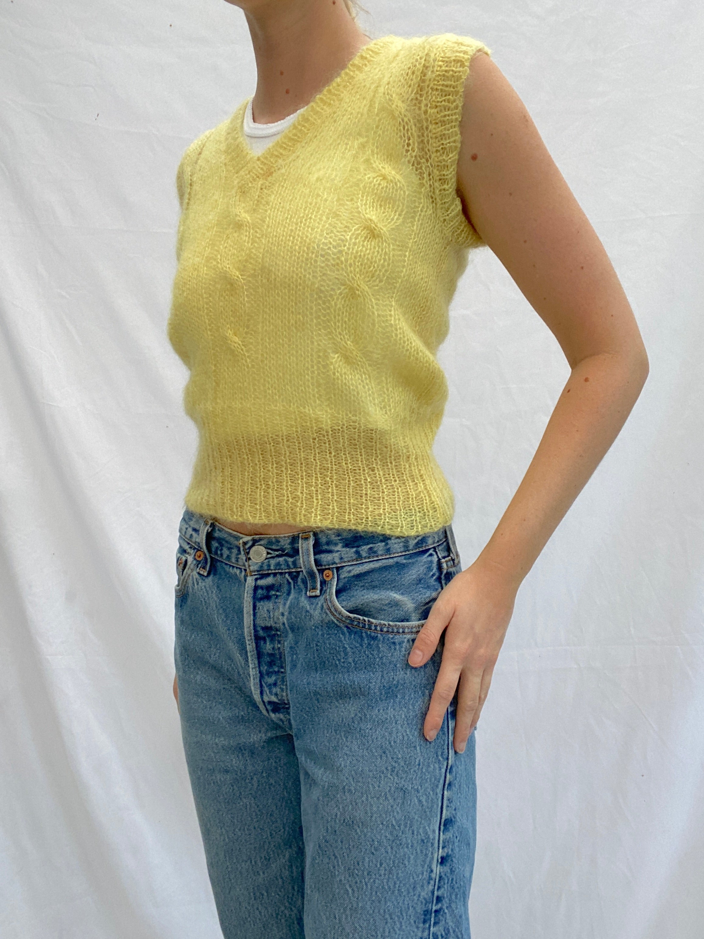Canary Yellow Sweater Vest