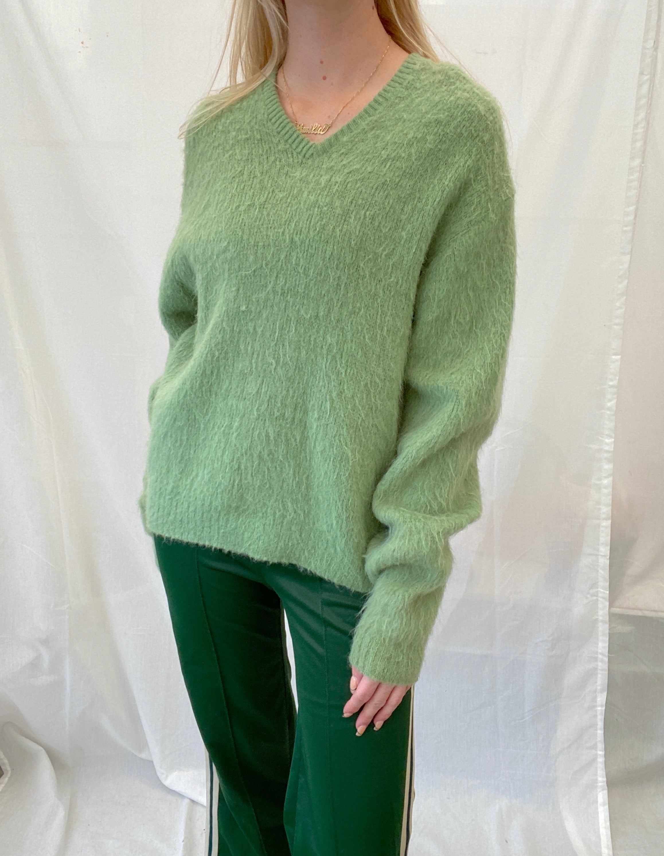Light Green Wool Sweater