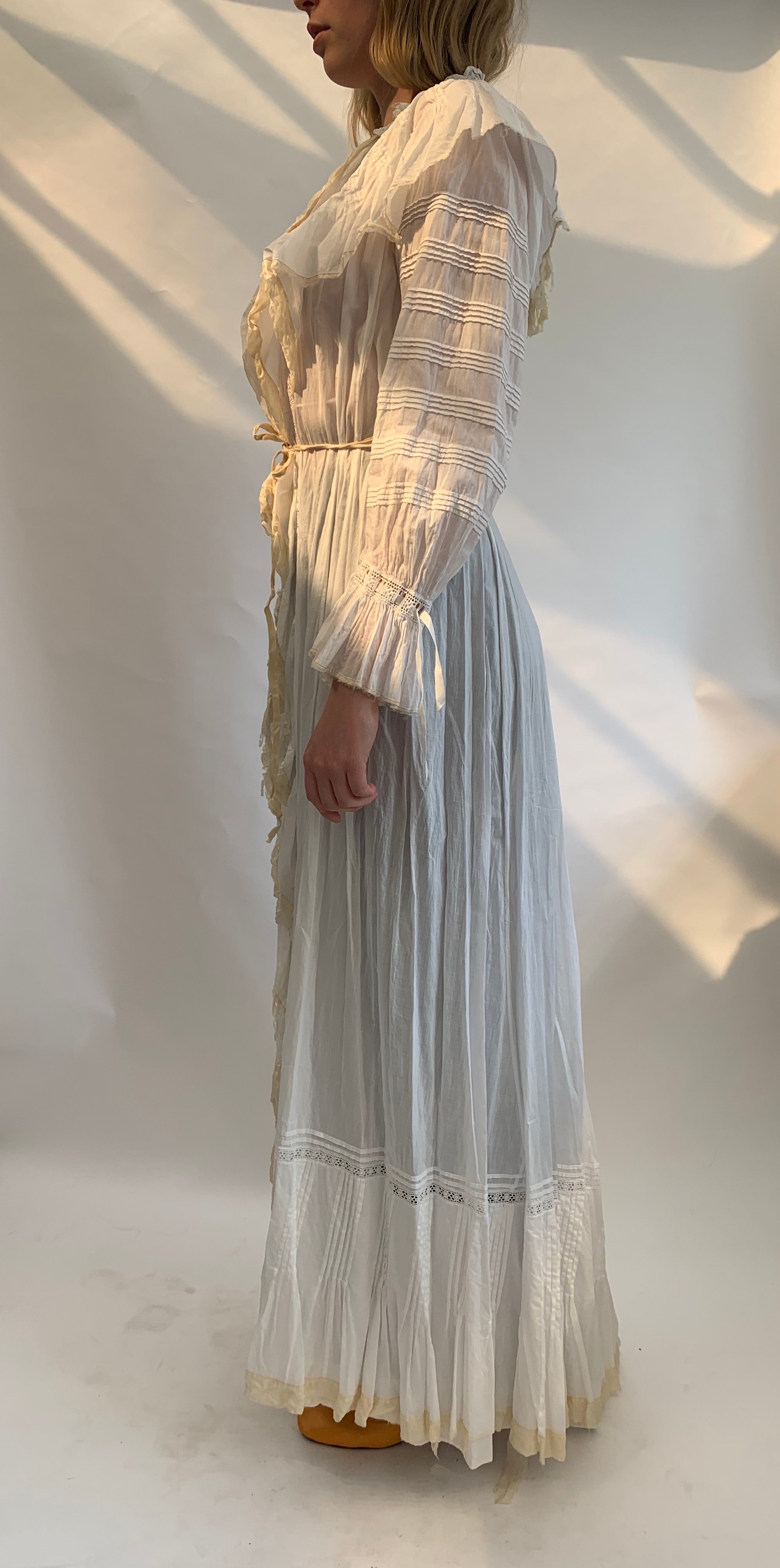 Victorian White Cotton Robe