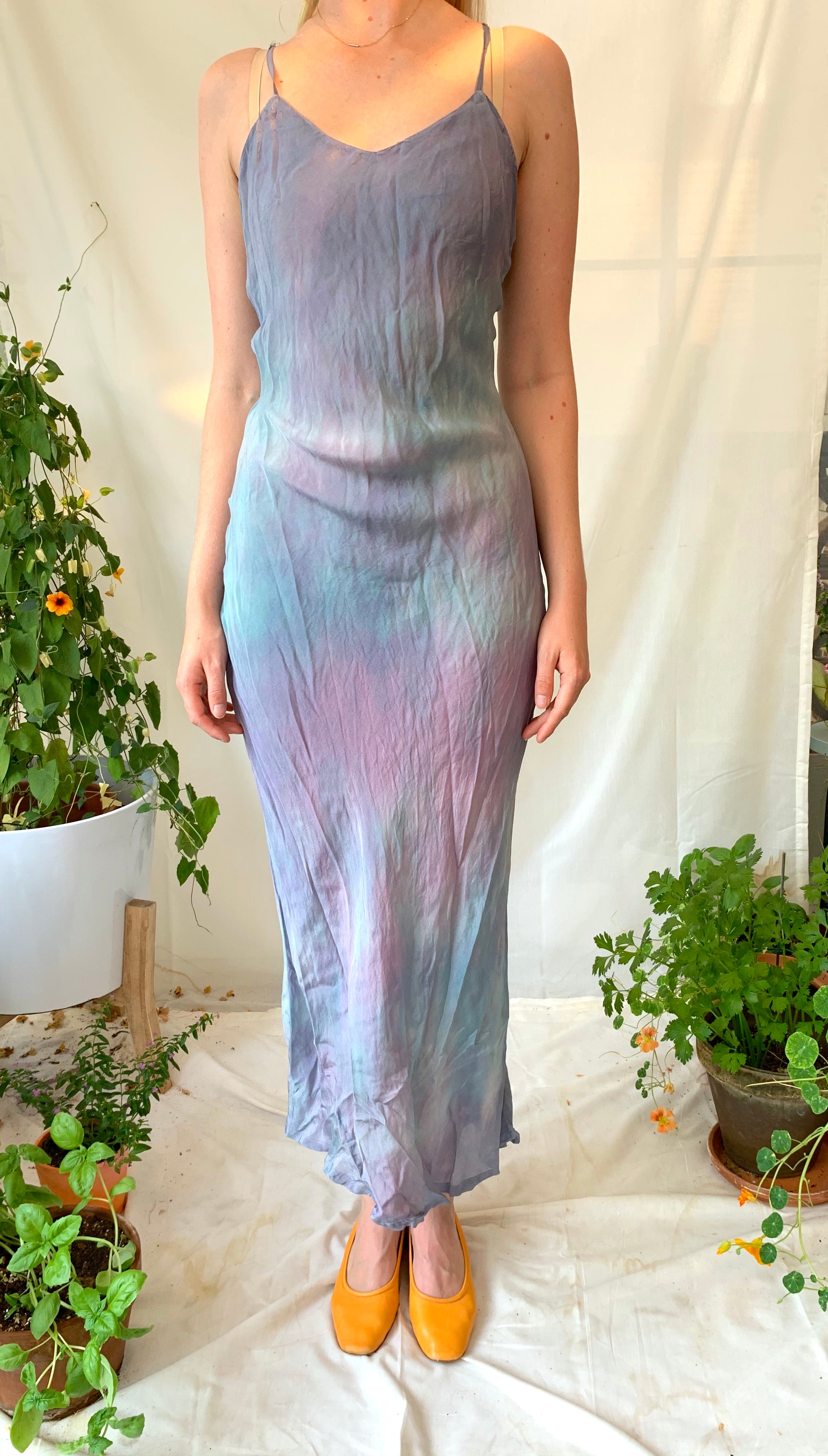 blue tie dye slip dress Indigo Shibori Tie Dye Slip Dress: Crisscross Back, 4XL Sundress