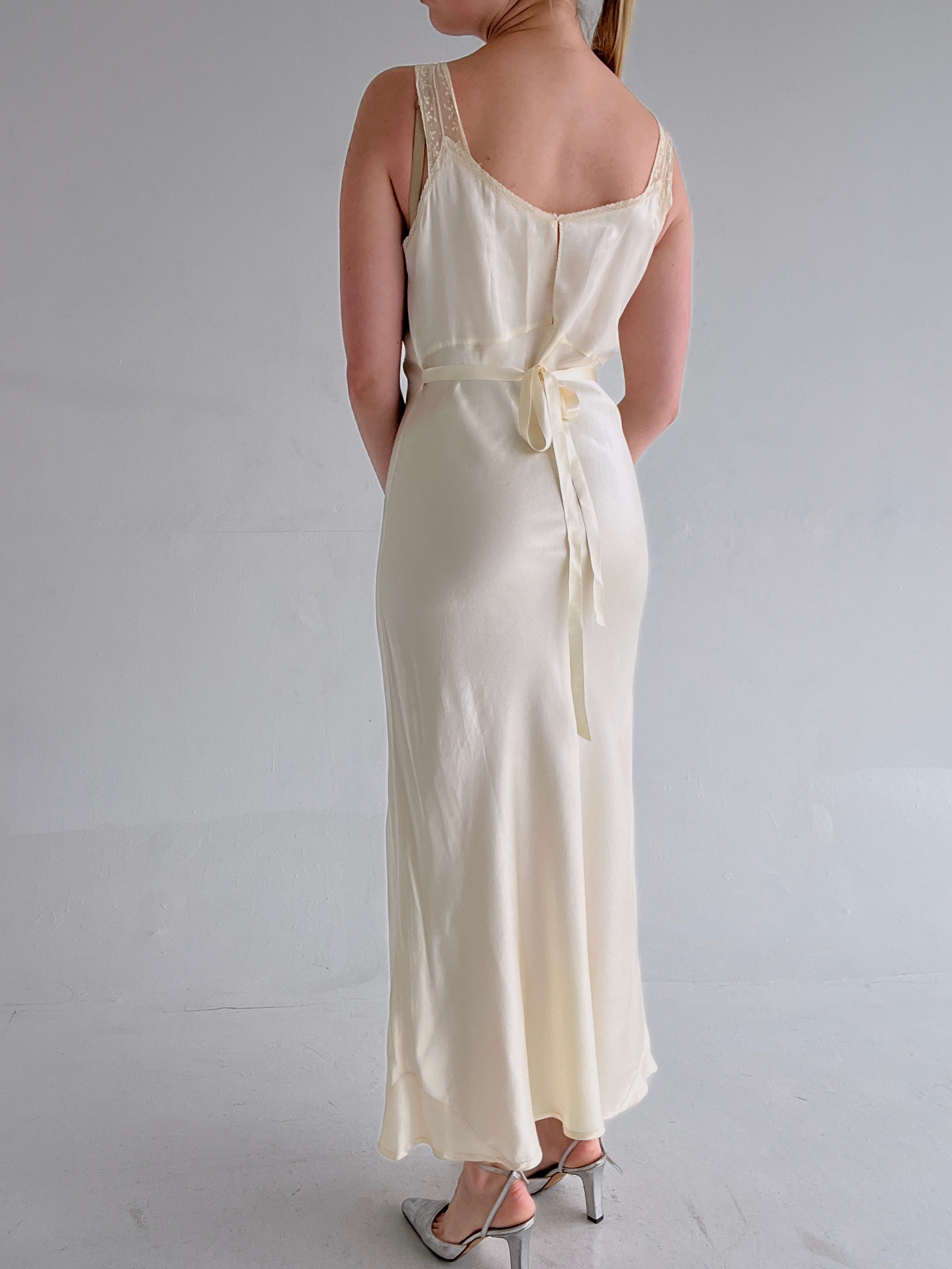 cream colored slip dress Cream Colored Slip Dress