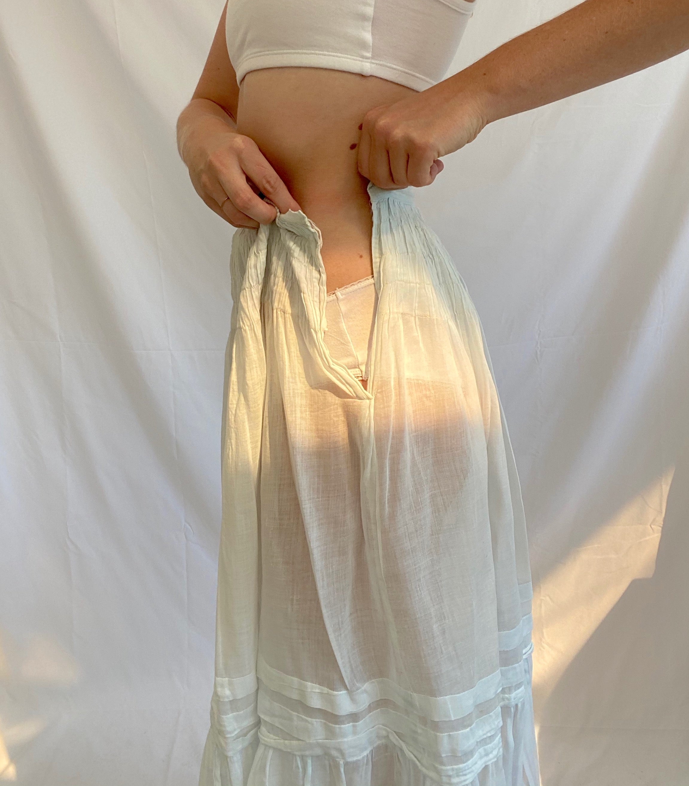 Pale Aqua Edwardian Skirt