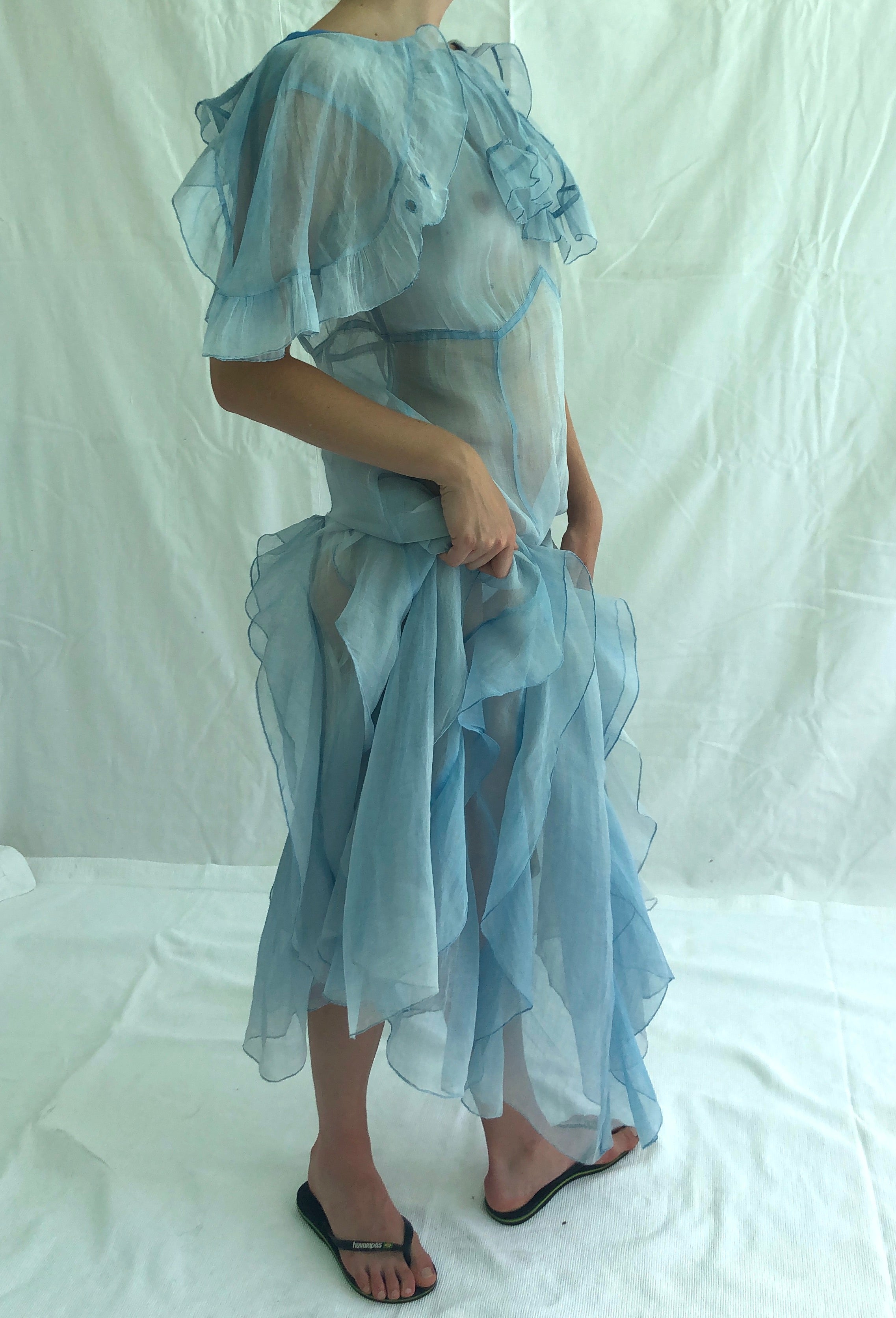 Blue Organza Dress