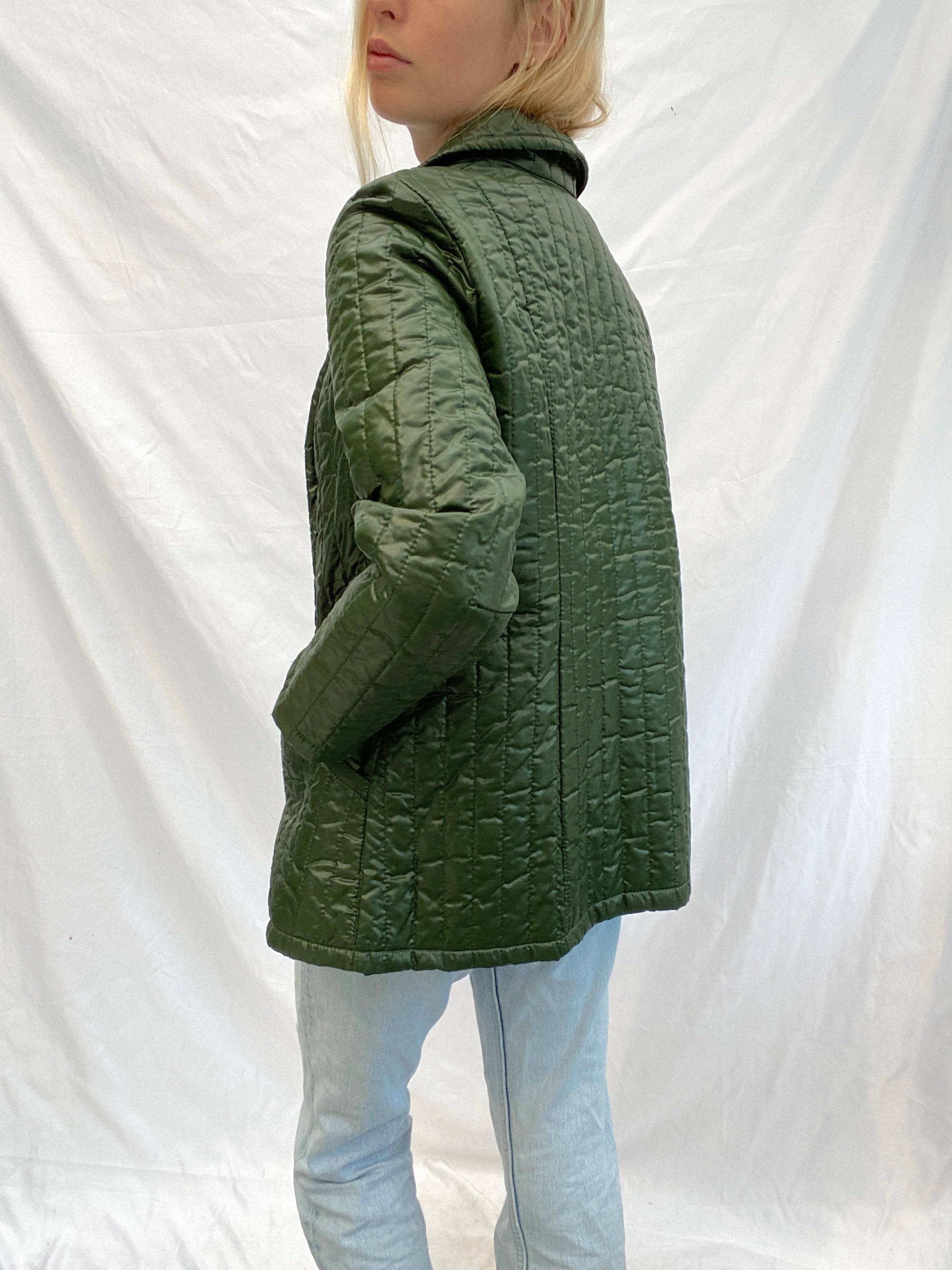 Hunter Green Quilted Jacket